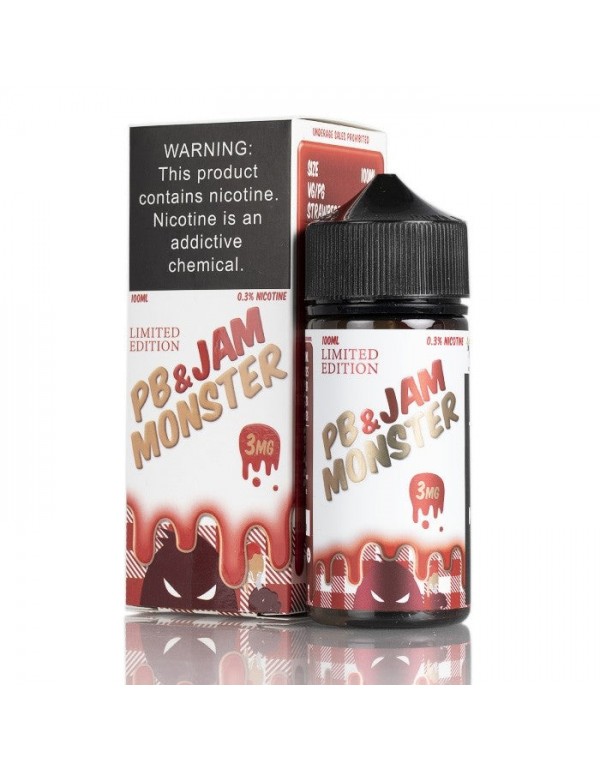 Jam Monster PB & Jam Monster Strawberry 100mL