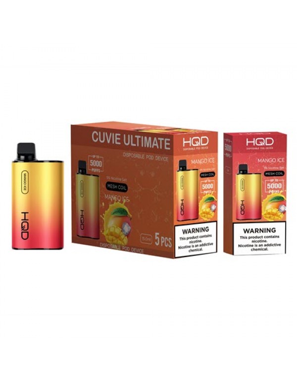 HQD Cuvie ULTIMATE Disposable Vape Device - 10PK