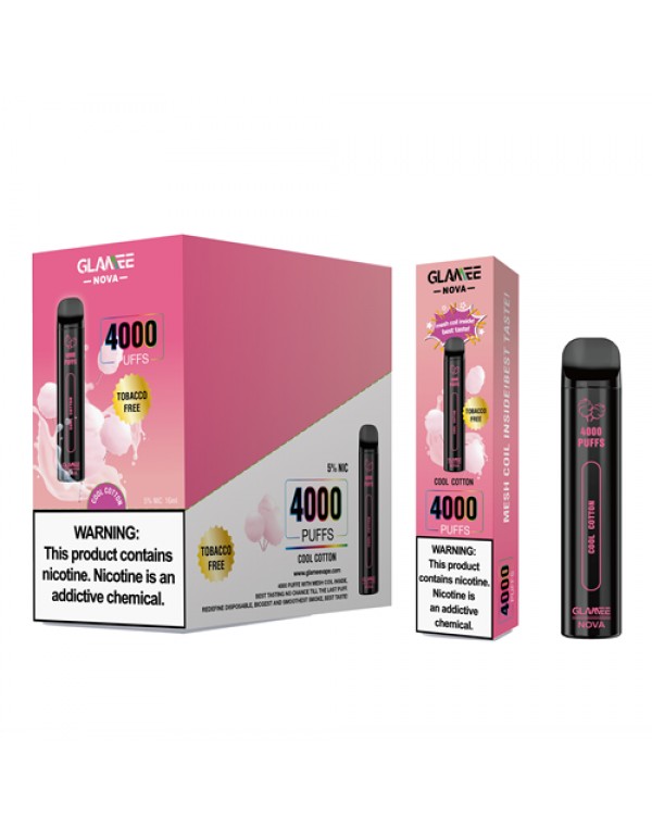 Glamee Nova Tobacco Free Disposable Vape Device - 10PK